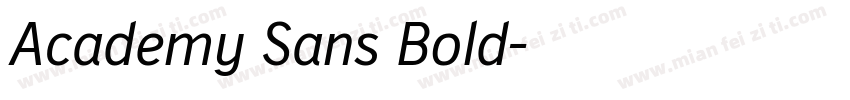 Academy Sans Bold字体转换